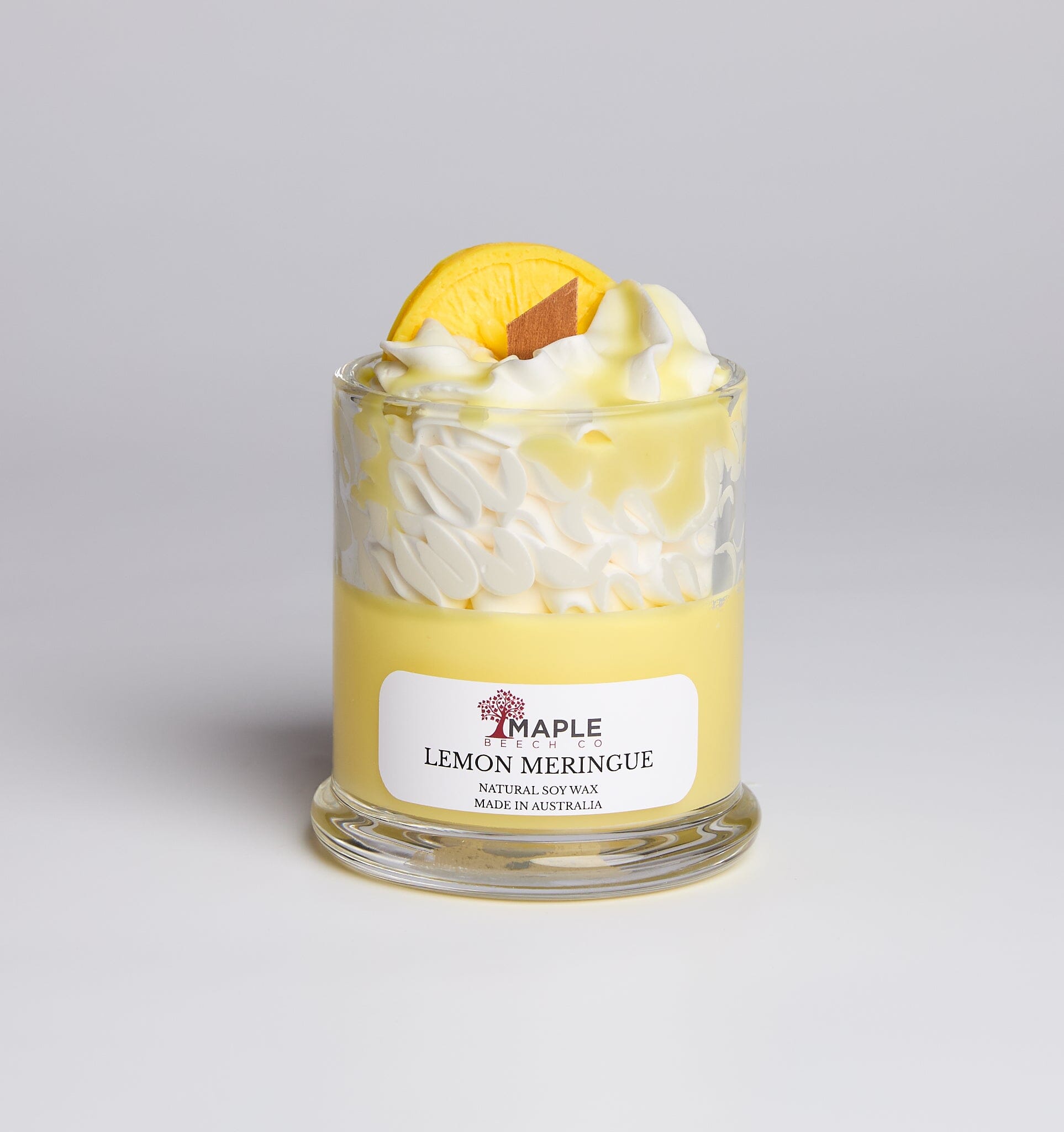 Lemon Meringue Dessert Candle dessert candles Maple Beech Co 