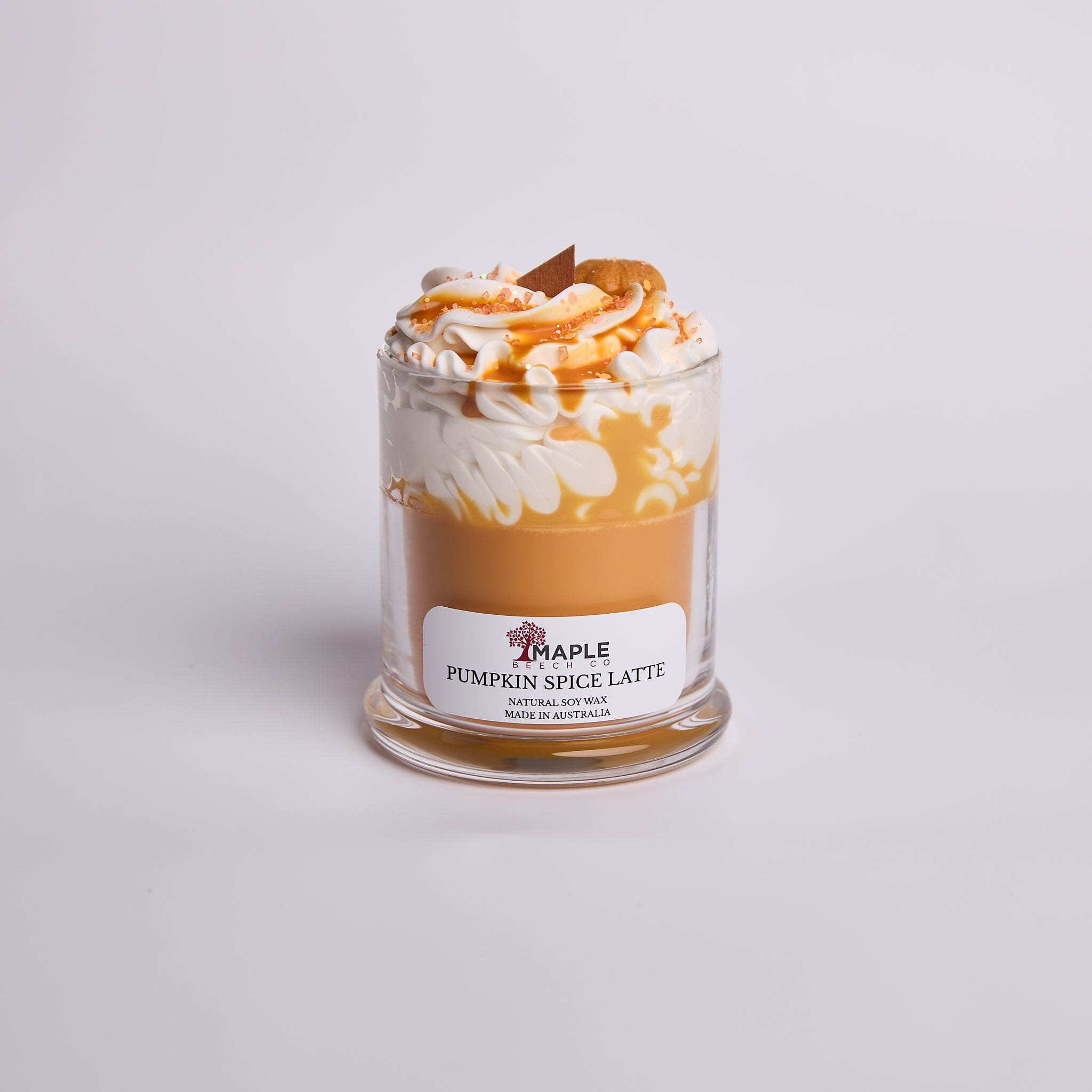 Pumpkin Spice Latte Dessert Candle Cafe Shakes Candles Maple Beech Co 