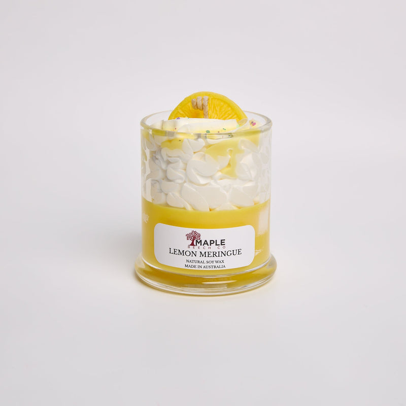 Lemon Meringue Dessert Candle dessert candles Maple Beech Co 