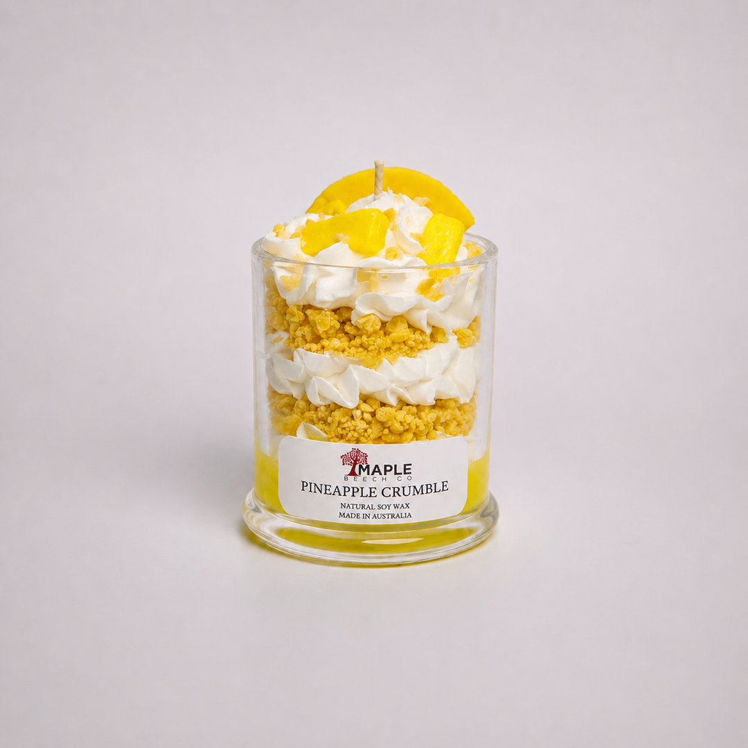 Pineapple Crumble Dessert Candle