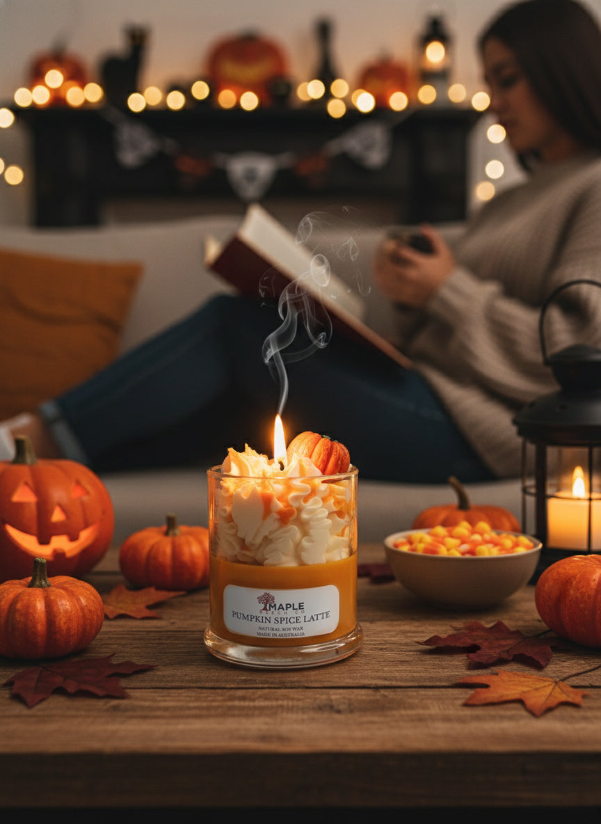 Pumpkin Spice Latte Dessert Candle