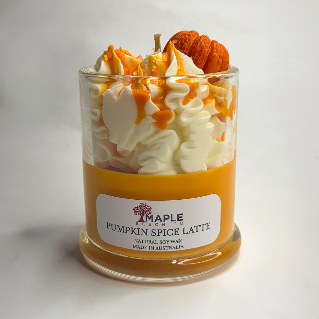 Pumpkin Spice Latte Dessert Candle