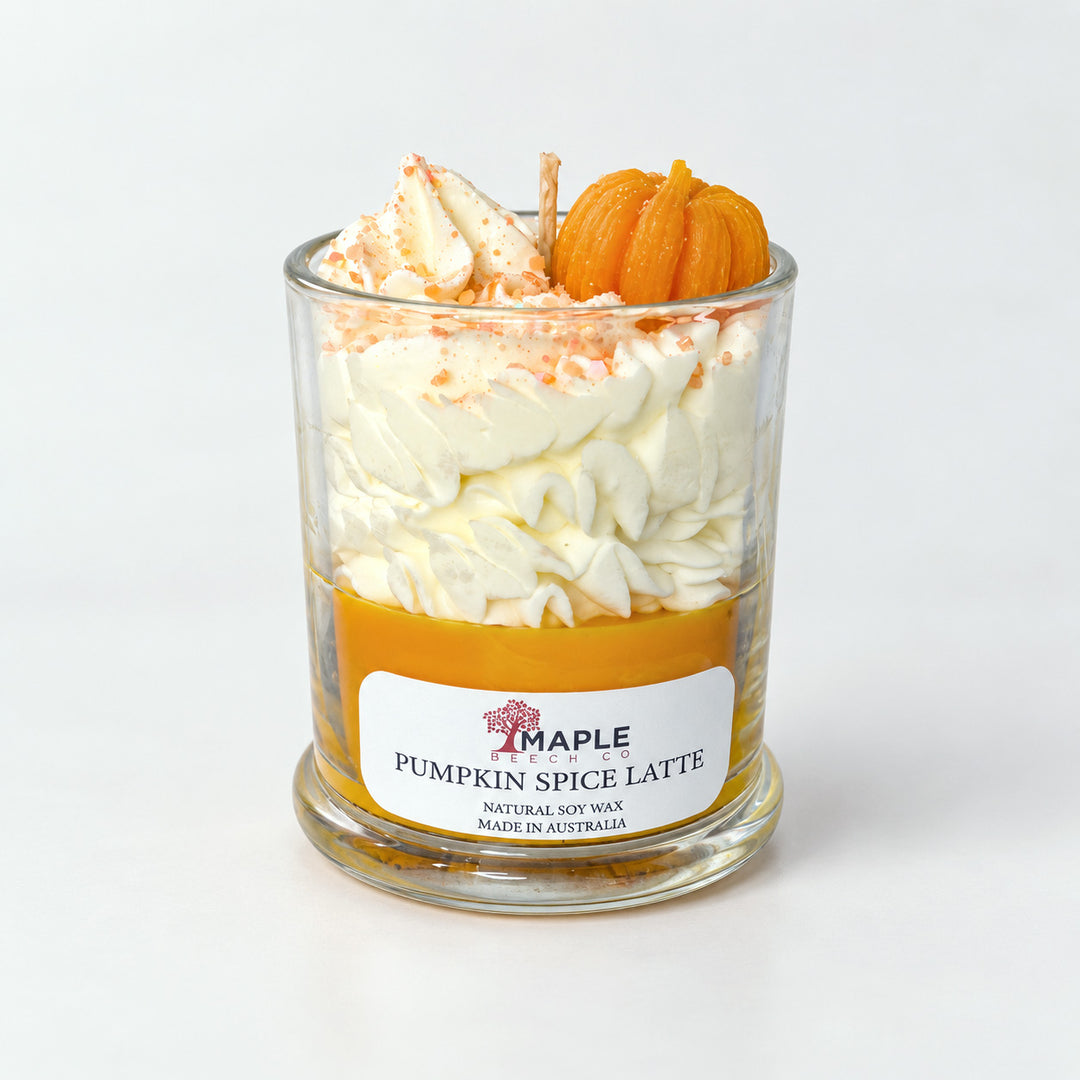 Pumpkin Spice Latte Dessert Candle
